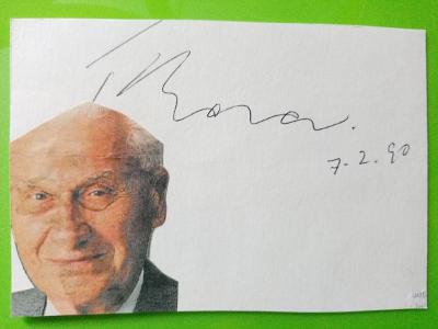 Autogram Tomáš BAŤA mladší podnikatel , syn zakladatele