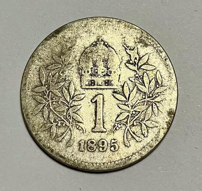 1 Korona corona koruna 1895 b.z - patina Ag