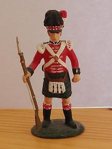 Cínový vojáček. Black watch. Skotští highlanders. Napoleonské války.