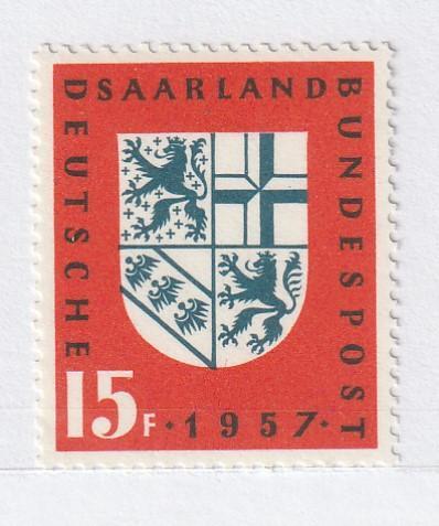 SAARLAND - Federální pošta; rok 1957, samostatná známka