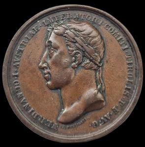 Měděná medaile 1838, Ferdinand V. 