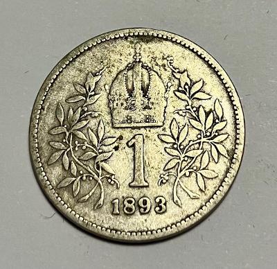 1 Korona corona koruna 1893 b.z. - patina Ag
