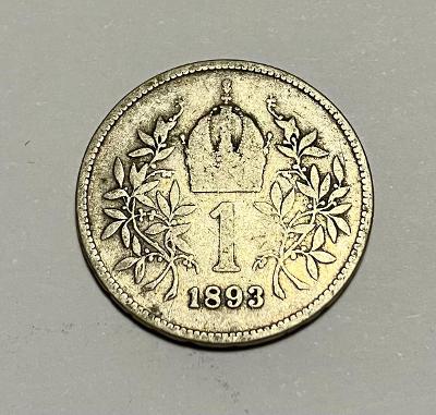 1 Korona corona koruna 1893 b.z. - patina Ag