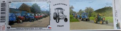 Turistická vizitka A 1130 - Traktory ve Výtopně Zdice 13. 5. 2023