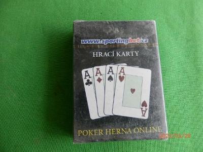 Starší hrací karty na Poker - nerozbalené - 1 balíček