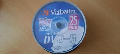 Verbatim DVD-R x16 FOTO PRINTABLE 25 PACK