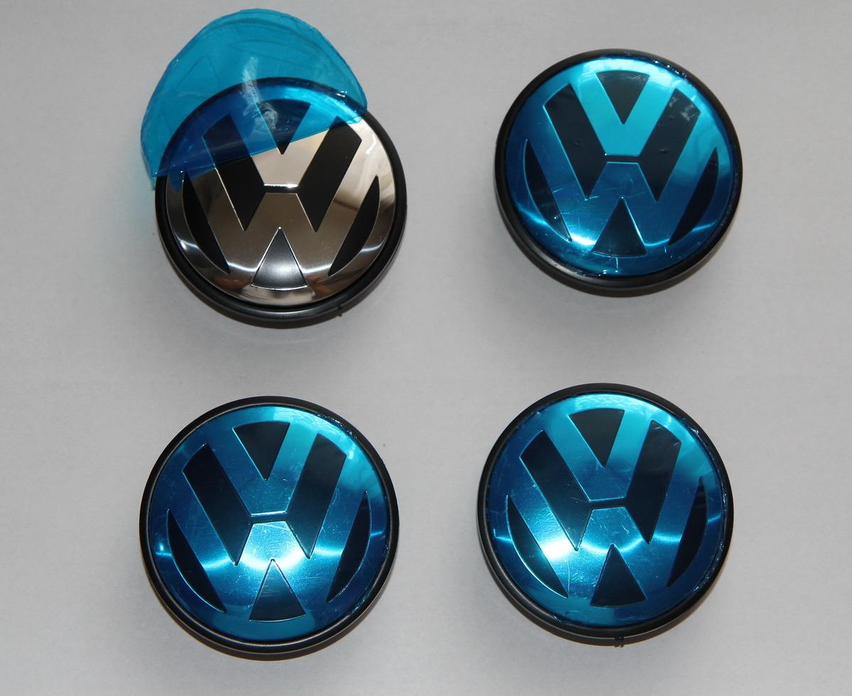 Volkswagen - pokrievky do stredu kolies 65 mm - Sada 4 ks - Náhradné diely a príslušenstvo pre osobné vozidlá