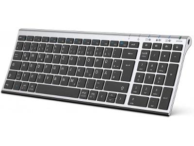 BT klávesnice iClever BK10, stříbrno-černá