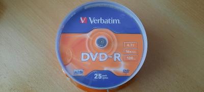 VERBATIM DVD-R 4,7GB 16x AZO 25 pack