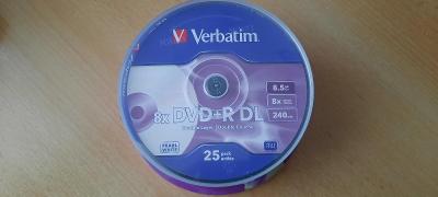 Verbatim DVD+R DL 8,5GB 8x, Double Layer / Double Couche, Pearl White 