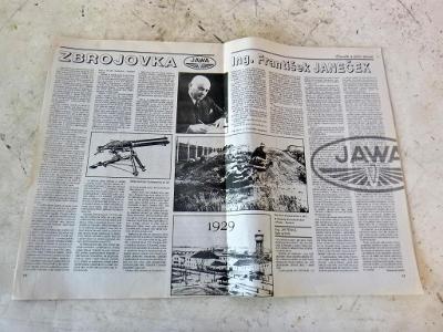 ZBROJOVKA FRANTIŠEK JANEČEK FJ JAWA  ve STŘELECKÁ REVUE číslo 7 / 1993