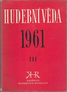Hudební věda 1961/ III.