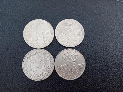 Stříbrné pamětní mince.  