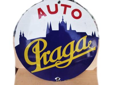 Auto Praga - smaltovaná