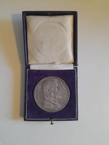 Stříbrná medaile TGM matná - orig.etue Kremnica