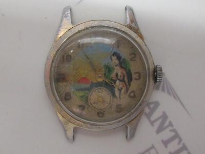 Staré hodinky - POBEDA s AKTEM