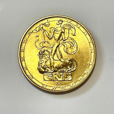 Pozlátená pamätná minca ČNB ku dňu otvorených dverí 2019