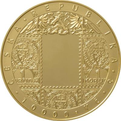 Zlatá mince 10000 Kč Zavedení československé měny 1oz 2019.