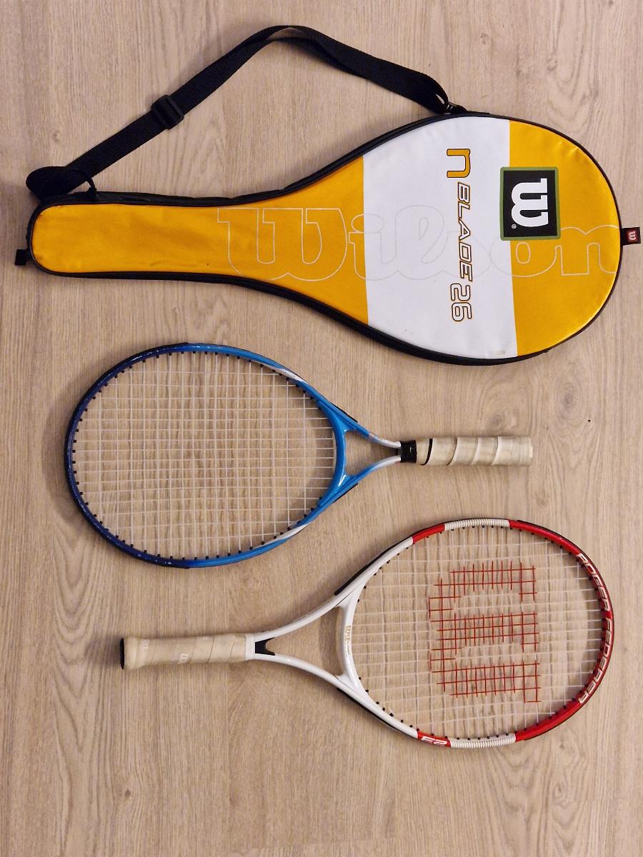 2x detská tenisová raketa Wilson - Vybavenie na tenis, squash, bedminton