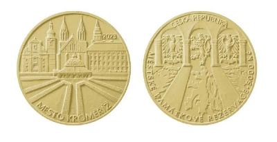 Zlatá minca 5000 Kč - Kroměříž - PROOF 