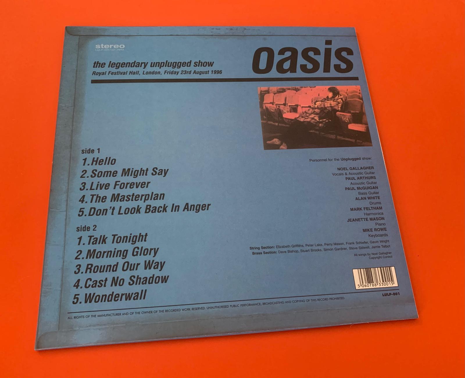 OASIS - MTV UNPLUGGED 1996 LP Vinyl  - LP / Vinylové desky