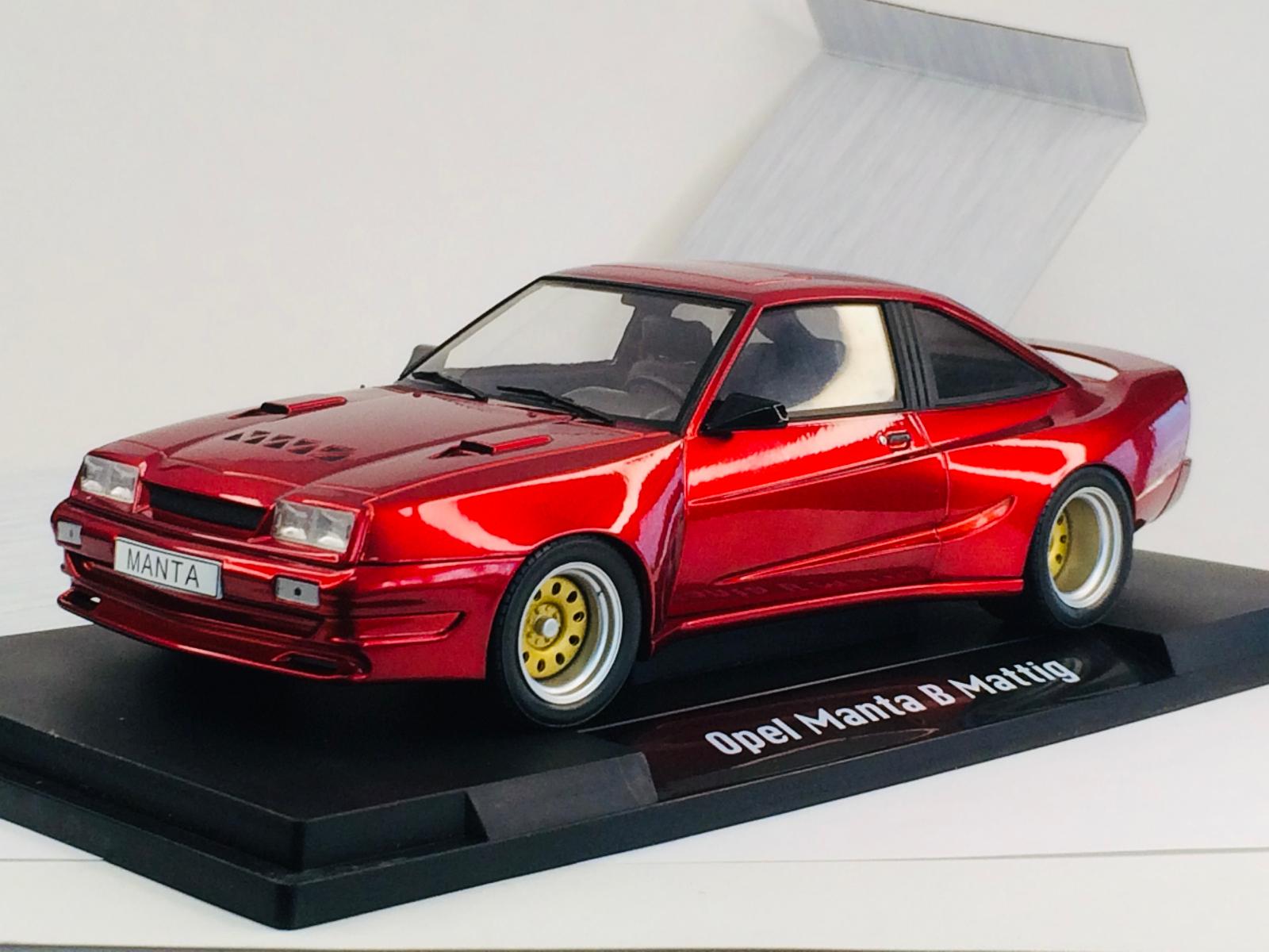 Opel Manta B Mattig červená metalíza - 1/18 MCG #MCG18424