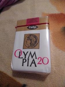 OLYMPIA cigarety v balení 20 ks cena 6,- Kčs ON 56 9594 RRR !!!
