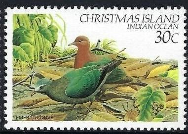 Vánoční ostrov 1983 Holub zelenokřídlý Mi# 161 0820