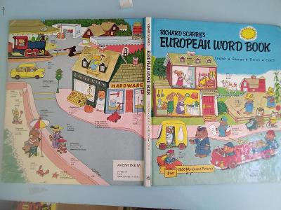 Kniha European word book, R. Scarry, 31x26,5cm (0401)