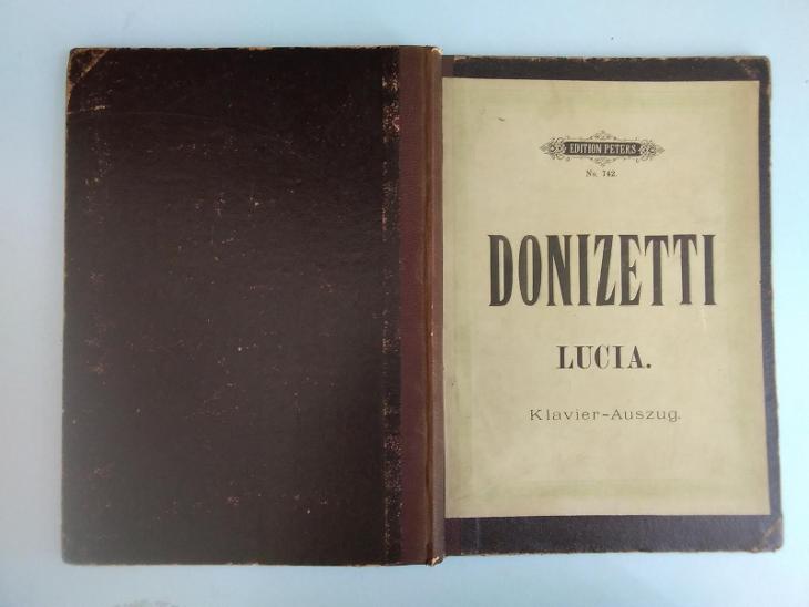 Kniha německá Lucia, Donizetti, 27,5x20cm (0403) - Knihy a časopisy