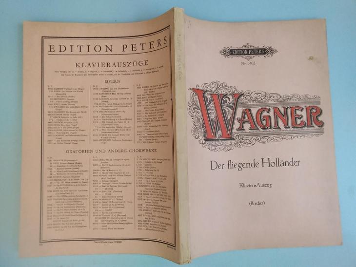 Kniha německá Der fliegende Holländer, R. Wagner, 27x19cm (0405) - Knihy a časopisy