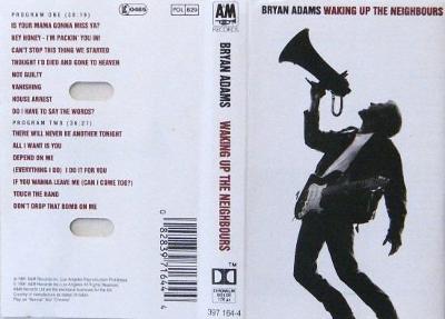 MC kazeta Bryan Adams – Waking Up The Neighbours (1991)