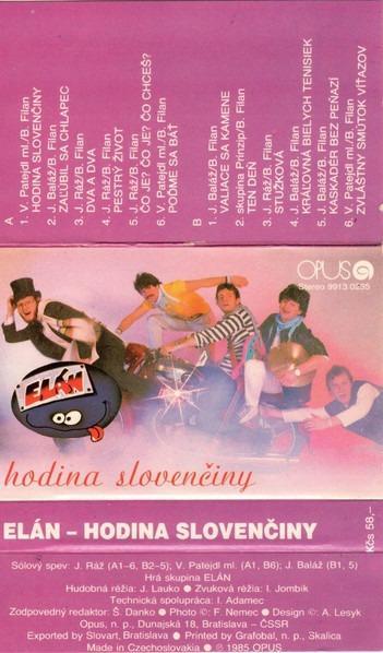 MC kazeta Elán – Hodina Slovenčiny (1985)