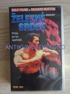 VHS VIDEOKAZETA- ŽELEZNÉ SRDCE, BOLO YEUNG, R. NORTON