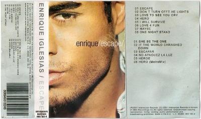 MC kazeta Enrique Iglesias – Escape (2001)