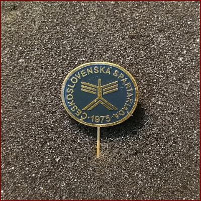 Československá spartakiáda 1975 * propagační odznak * 040