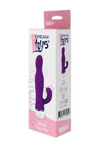 Dream Toys Ribbed Duo Vibe fialový