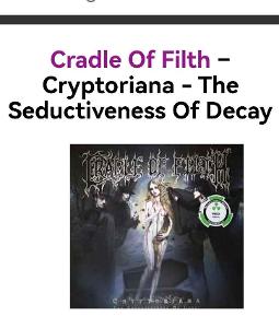 cradle of filth Cryptoriana