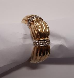 Prsten zlato 7 gramů 14 karátů Au 585/1000 testováno u zlatníka !!!
