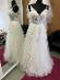 Svadobné šaty s rázporkom light ivory veľkosť 38 JEDINÝ KUS - Dámske oblečenie
