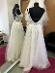 Svadobné šaty s rázporkom light ivory veľkosť 38 JEDINÝ KUS - Dámske oblečenie