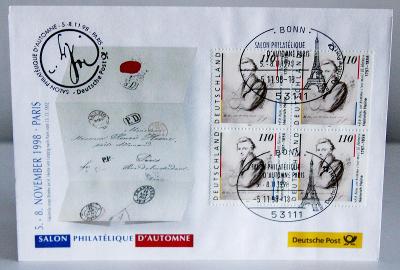 Německá pošta - Paris 1998  / Obálka (o8)