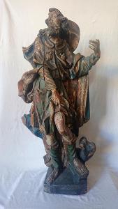 Barokní socha (plastika) - monumentální mistrovská práce - ORIGINÁL !