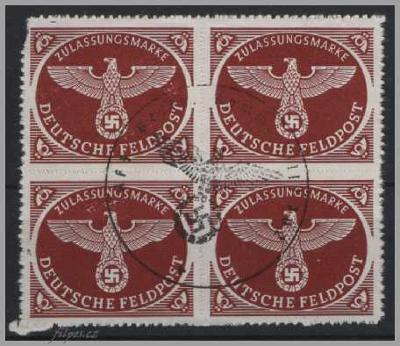 Reich Michel Nr.Feld.2B - katalog 480 Euro /ZST.228