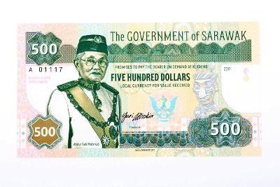500 dollars Sarawak typ B 2017 Gábriš UNC
