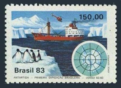 Brazílie 1983 Loď Barão de Teffé Mi# 1952 Kat 4€ 0835