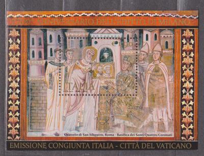 Itálie - basilika Santi Quattro Coronati - freska