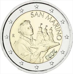 2 euro 2023 SAN MARINO - obehová mince z rolky