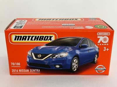 2016 Nissan Sentra - Matchbox 70/100  2023 Power Grabs - 70 Years