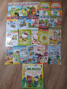 Set dětských časopisů Čiperka, 9ks + 5x Vláček + Hello Kitty + rébusy